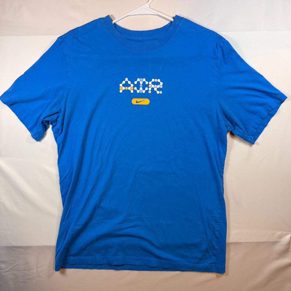 Nike Sportswear Mens Air Hybrid Widget Graphic T Shirt Blue Size Large